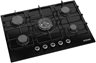 Built-In Gas Stove 5 Burners 70CM Black