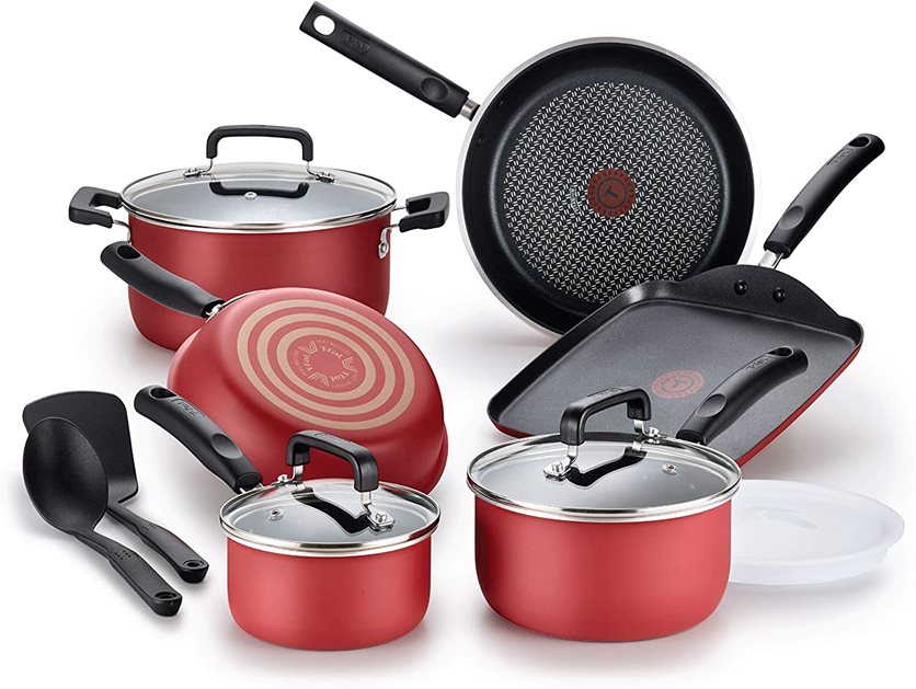 T-Fal Signature Titanium Advanced 12 Piece Cookware Set