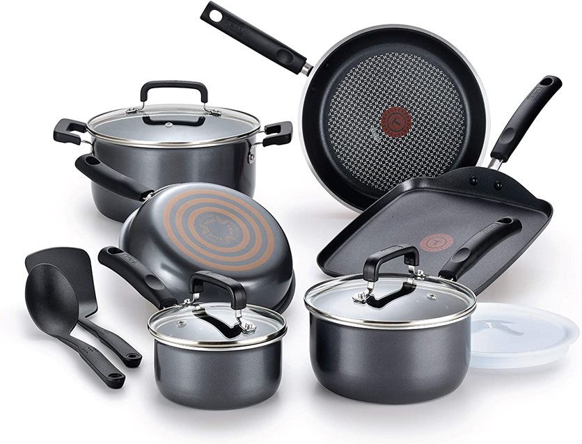 T-Fal Signature Titanium Advanced Non-stick 12 Piece Cookware Set