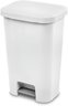 Sterilite 45 Liter Step-On Wastebasket White