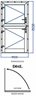 Aluminum Dutch Door (SAJA/DJEKI), White, D04L, Left, 955x2032mm