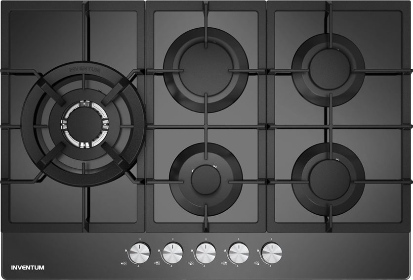 Built-in Gas Hob 5 Burner Black (75cm)