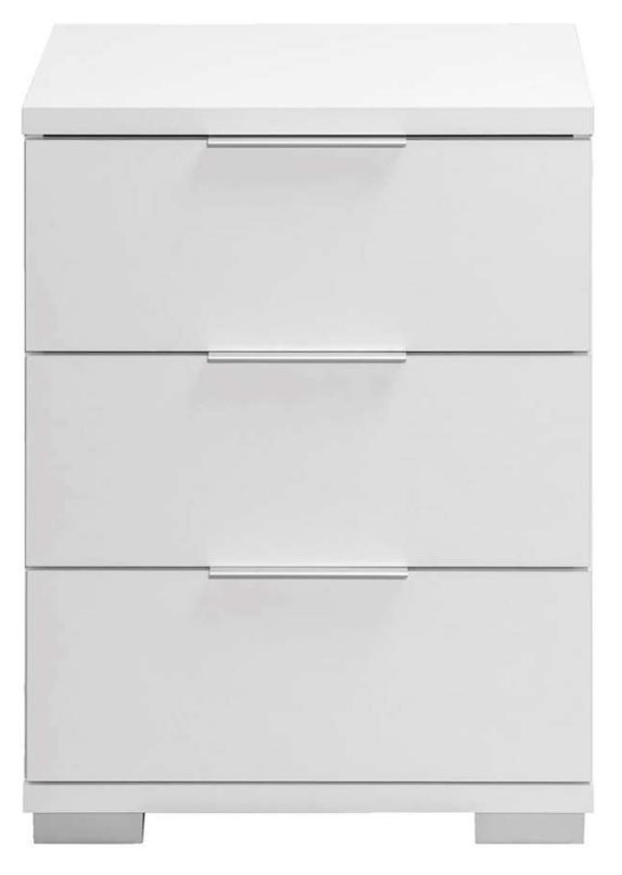 Bedside table Valencia - 3 drawers - white