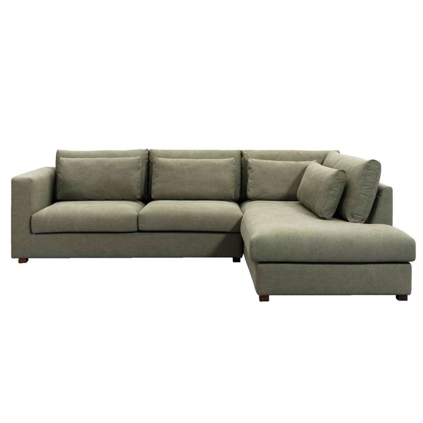 UMIX corner sofa Chelsea right - olive green