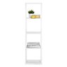 Bookcase Paris 4 - white - 141x39x33 cm