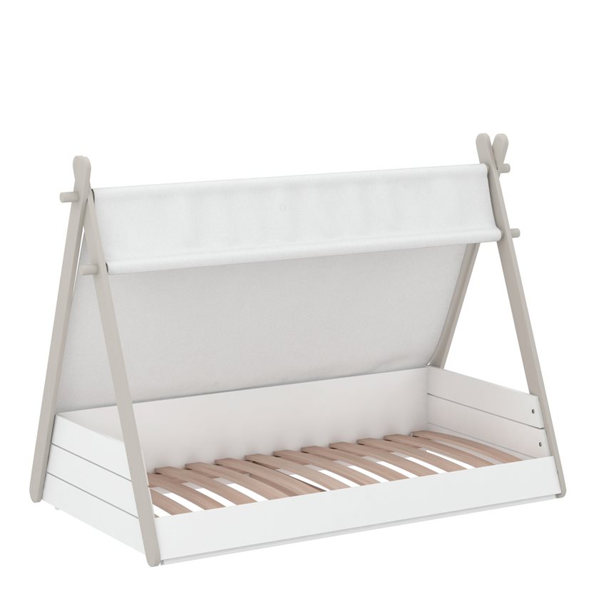 Totem Single Kid Bed 70-140 - White/Beige