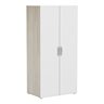 2-Door Wardrobe 1/2 1/2 'Nano' - Oak/White