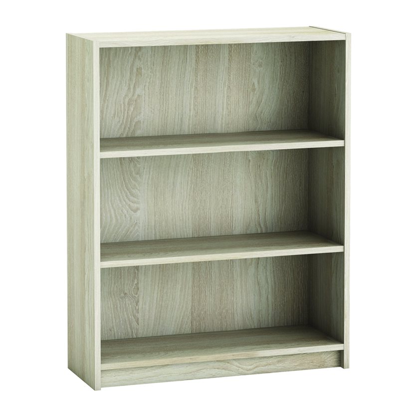2-Shelf Bookcase 80CM &apos;Optima&apos; - Oak