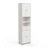 2+2-Door 1-Drawer 2-Nook Column - White