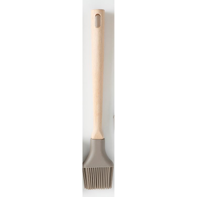 1 pc Silicone Brush - Warm Grey - Beech Wood - O/S