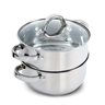 Sangerfield 3 Qt SS Steamer Set W/Lid & Steamer Insert - Mirror Finish - SS - 0.4 mm