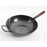 Stargaze Debossed 13 CS Wok - Black - Debossed Ext. - Rust Resistant - Wood/CS Handle - Non-stick Steel - 1.6 mm - O/S