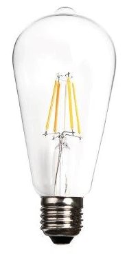 Led Filament Spotlight E27 4W 2700K 400Lum 110-130V/50 60Hz Dimmable Brand Megalite Clear Glass