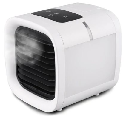 Mini Fan, Air Cooler, Purifier, Humidifier, With Portable Rgb Led Light