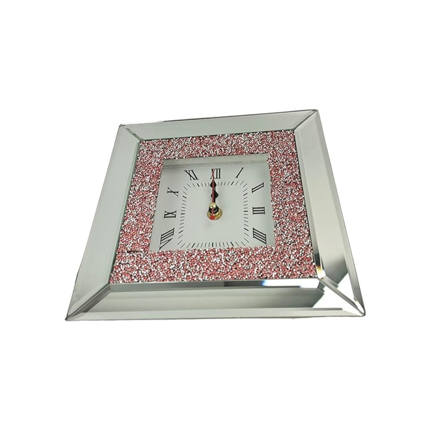 Concepts Square Wall Clock - Chrome/White/Black