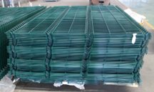 Green Welded Wire Mesh Panel (Forti Panel), galvanized & polyester powder coated, 1830x2500mm.