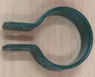 Single Grey Round Steel Forti Panel Fitting