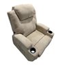 Recliner Chair With Cup Holder - Cream