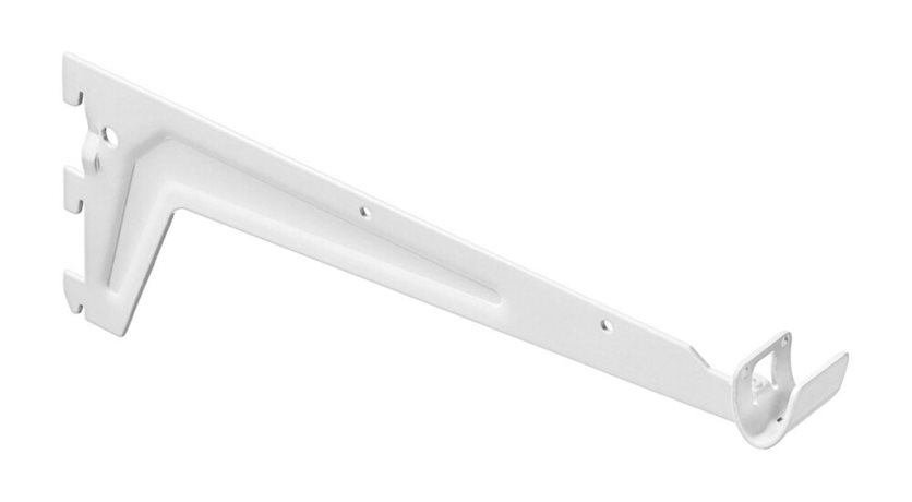Wardrobe Rail Brackets - White