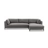 Hermes Right Facing Sectional - Zara Dark Grey