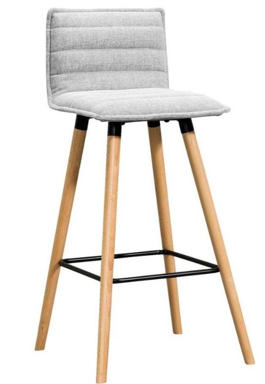 Bar Stool Mariska - Light Gray