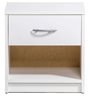 Pepe White Nightstand - 1 Drawer - Chipboard
