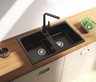 Black Quartz Sink - Durable and Stylish.