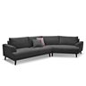 Corner Sofa Vulcan Dark Grey Right