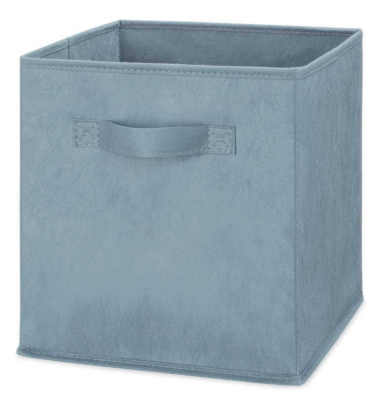 Whitmor Fabric Collapsible Storage Cube - Blue Fog