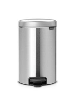 Brabantia Pedal Bin newIcon, 12L - Matt Steel Fingerprint Proof