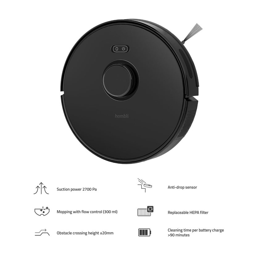 Hombli Smart Robot Vacuum - Your cleaning companion.