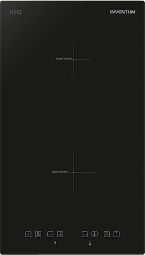 Inventum Built-In Induction Hob - 2 Cooking Zones - Black