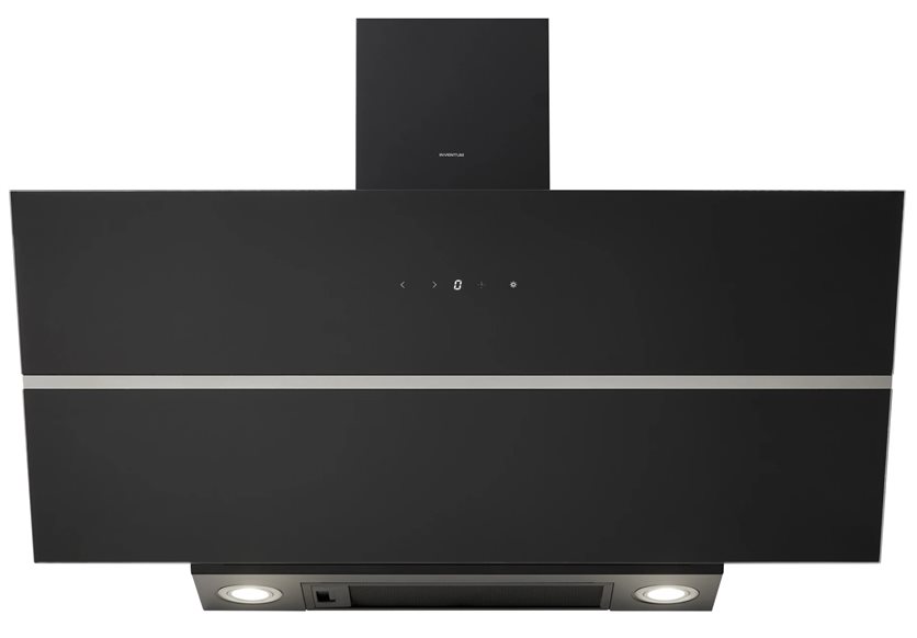 Inventum Angled Extractor Hood - 90 cm - 695 m³/h - Black