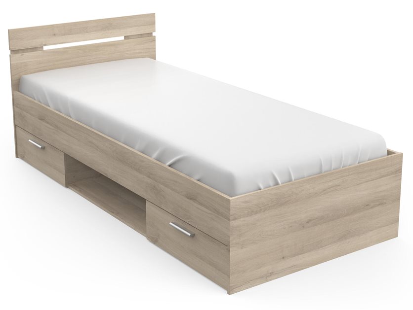 Michigan Bed - 2 Drawer/1 Nook - Kronberg Oak
