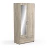 Ready 2 Wardrobe - 2 Door/1 Drawer/1 Mirror - Kronberg Oak