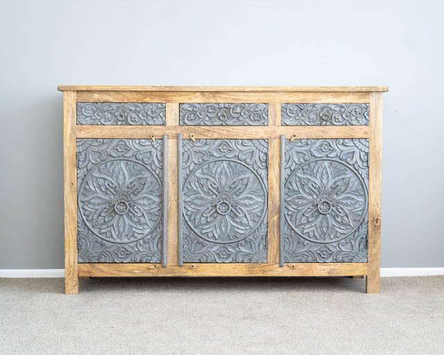 Goa Sideboard - Natural/Grey
