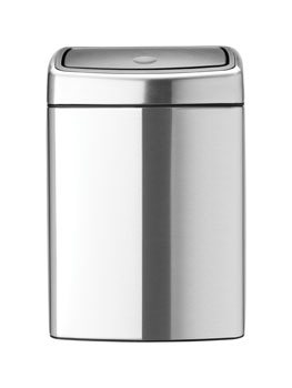 Touch Bin, 10L - Matt Steel Fingerprint Proof