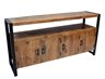 Industrial Sideboard - Metal and Wood Doors