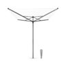 Brabantia Topspinner 40m + Ground Spike - Metallic Grey