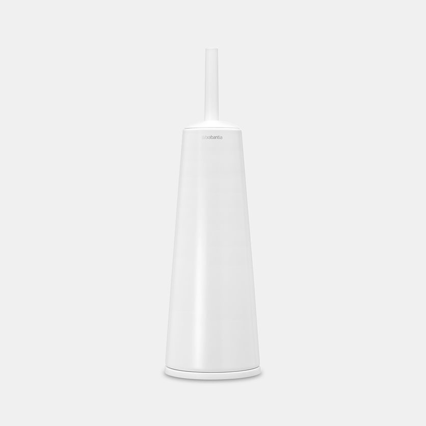 Toilet brush & holder white
