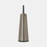 Toilet brush & holder platinum