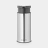 Soap dispenser matt steel fingerprint proof