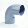 DYKA PVC Bocht 160mm 2x lijmmof 90° grijs.