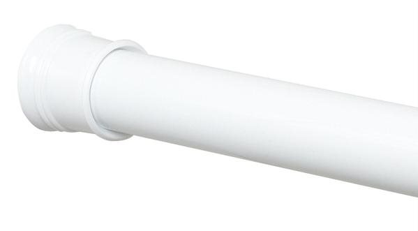Adjustable Tension Shower Rod - White
