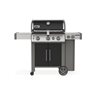 Quality black open cart 3 burner gas grill.
