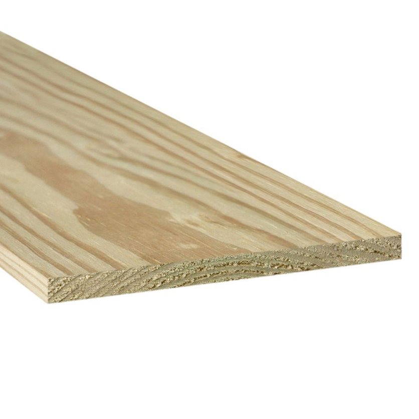 Lumber Pine Pressure Treated Size: 1x12 Inch Length: 16 feet