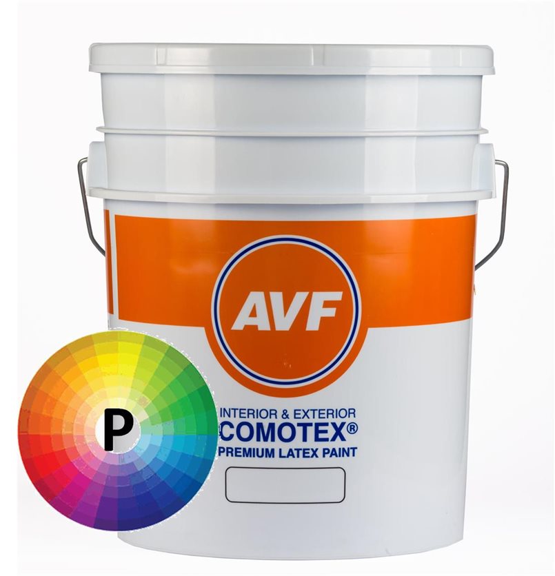 AVF Comotex is a high quality flat Acrylic interior and exterior paint.