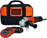 BLACK + DECKER Mini Angle Grinder 4-1 / 2 Inch G650K5-B3