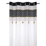 Lovely Casa Beely Rideau Curtain - Yellow White Black 140X260 CM.