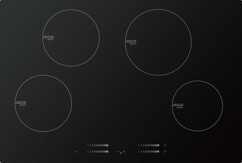 Built-In Induction Stove 4 Burners